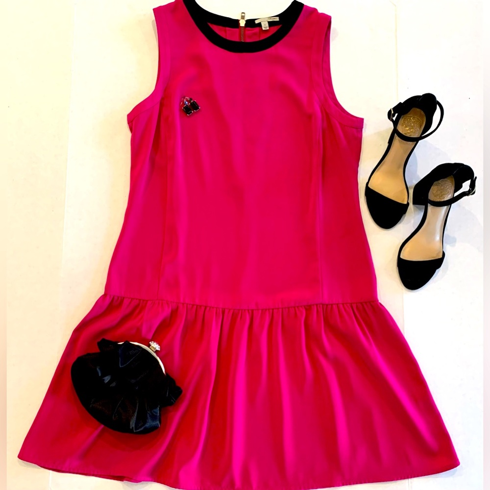 Sleeveless dropped waist dress
